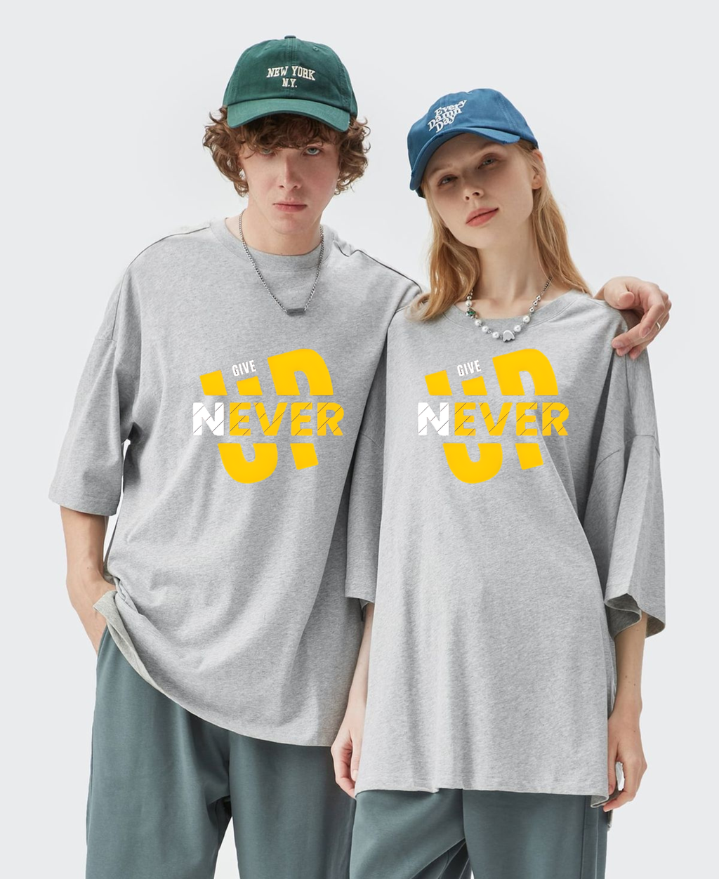 Never Give up (Unisex Oversized)