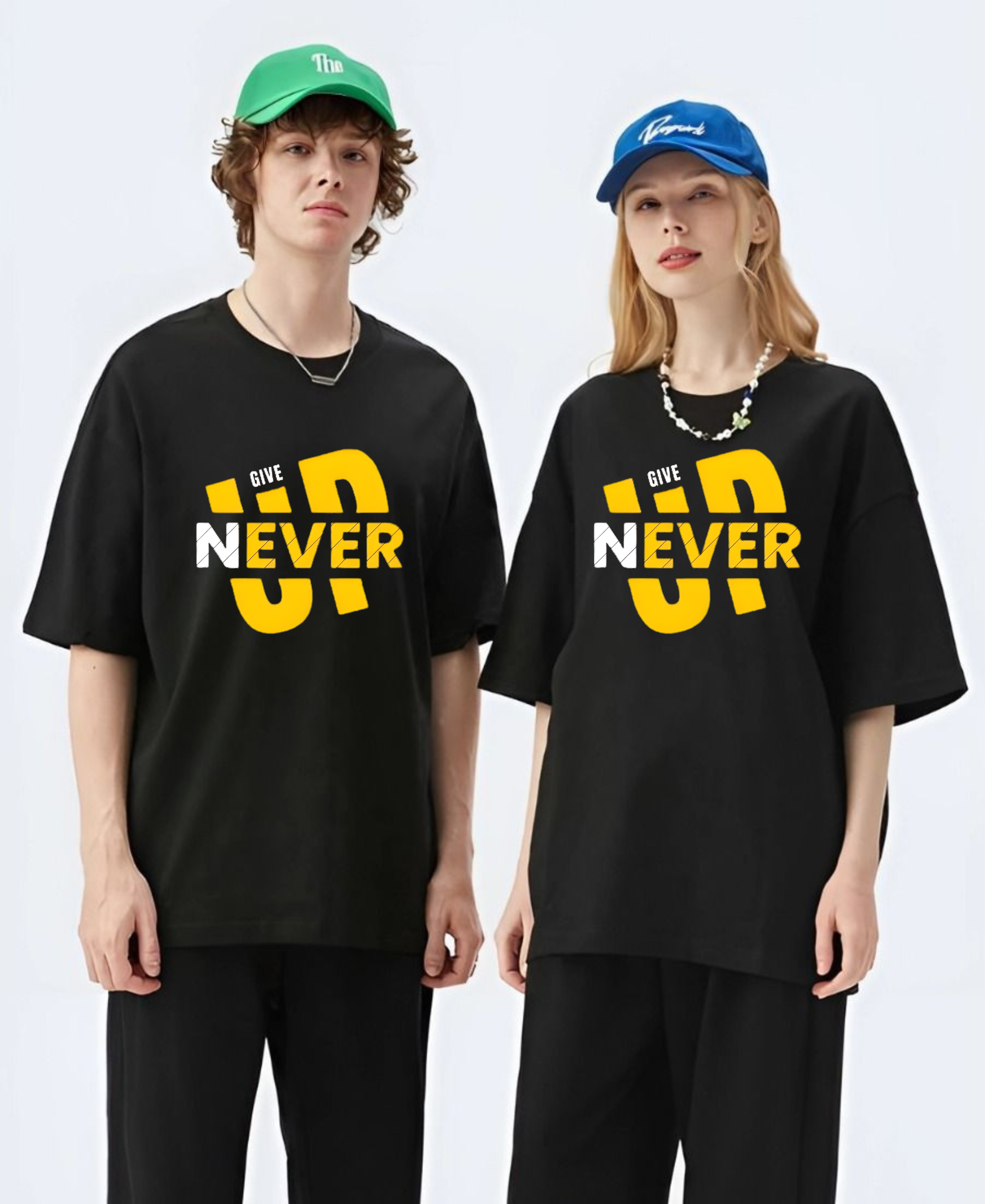 Never Give up (Unisex Oversized)