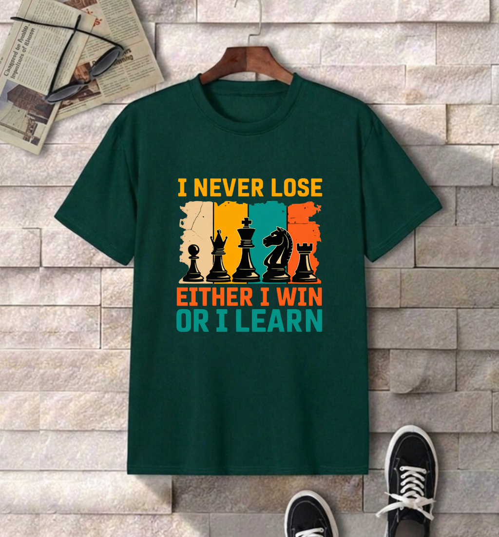 I never loose Either "I" Win or  "I" Learn